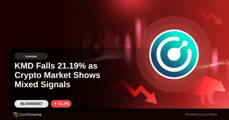 KMD Falls 21.19% as Crypto Market Shows Mixed Signals