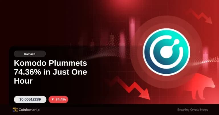 Komodo Plummets 74.36% in Just One Hour