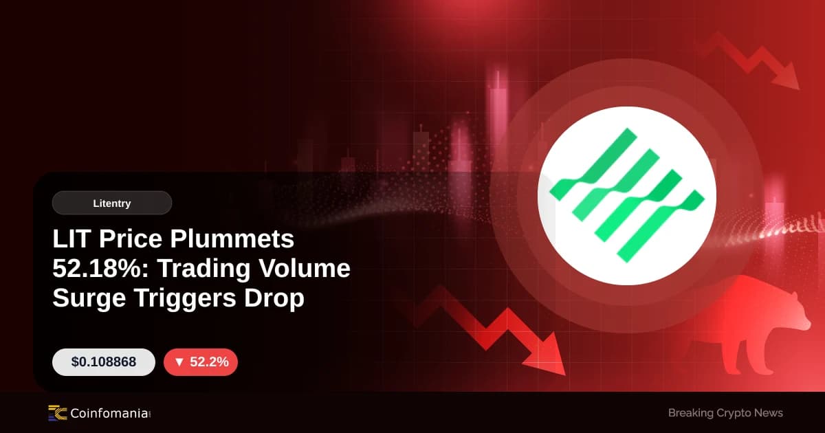 LIT Price Plummets 52.18%: Trading Volume Surge Triggers Drop