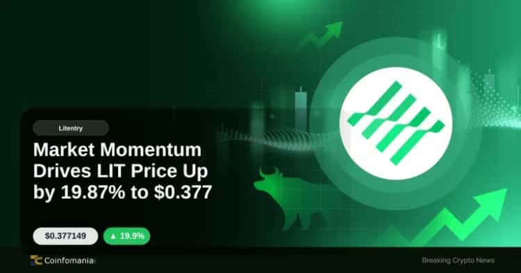 Market Momentum Drives LIT Price Up by 19.87% to $0.377