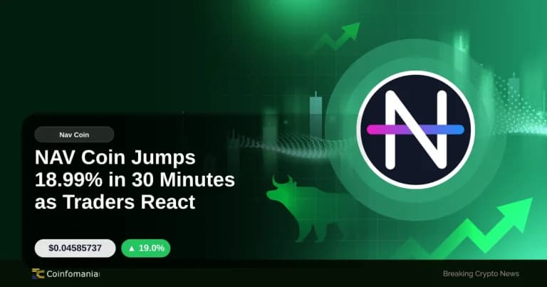 NAV Coin Jumps 18.99% in 30 Minutes as Traders React