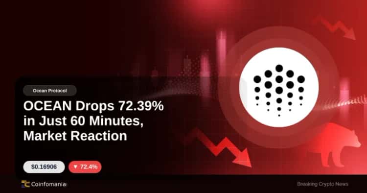 OCEAN Drops 72.39% in Just 60 Minutes, Market Reaction