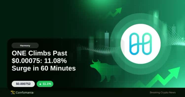 ONE Climbs Past $0.00075: 11.08% Surge in 60 Minutes