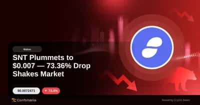 SNT chute à 0,007 $ — Une baisse de 73,36 % secoue le marché