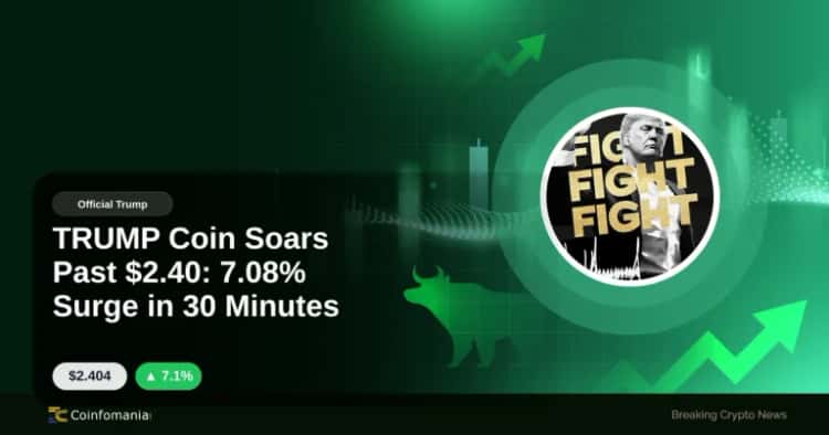 TRUMP Coin Soars Past $2.40: 7.08% Surge in 30 Minutes
