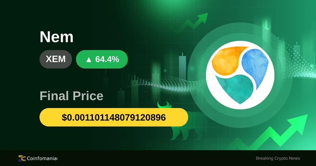 Why XEM Just Rocketed 64.44% in 60 Minutes