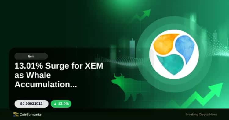 13.01% Surge for XEM as Whale Accumulation Intensifies